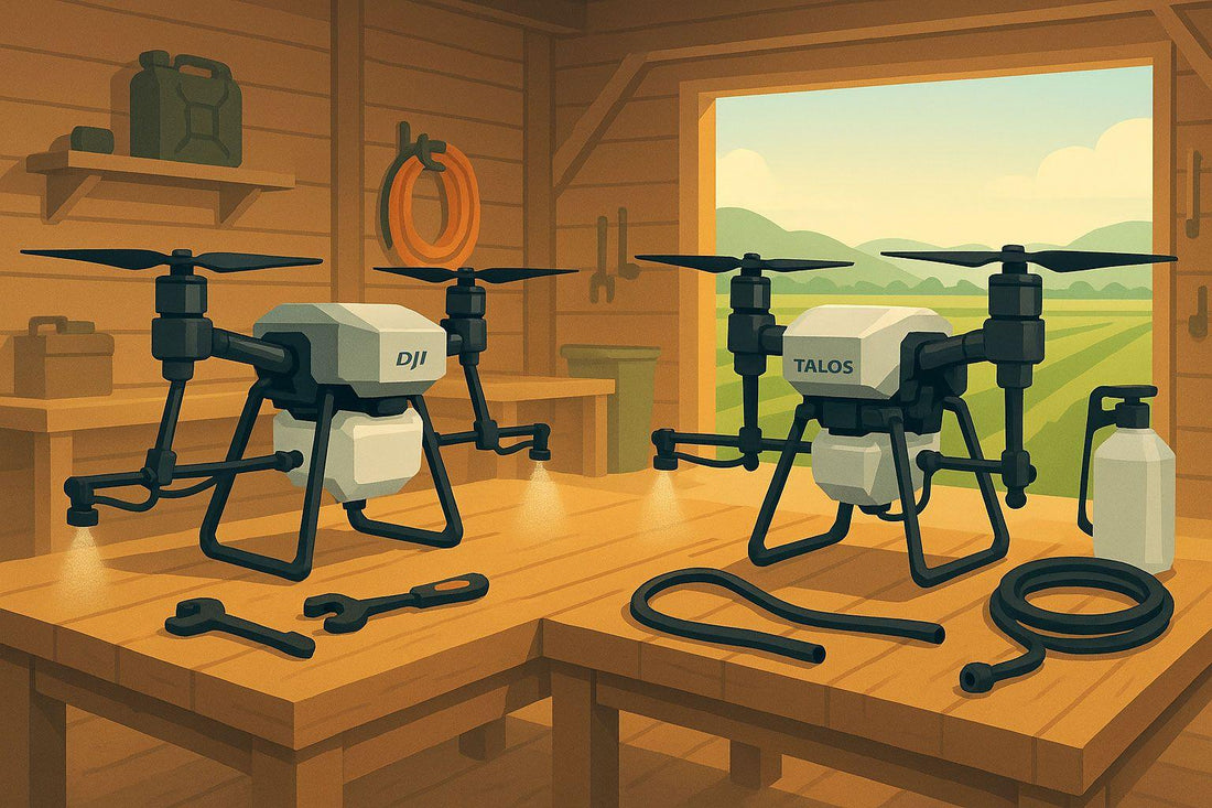DJI Agras vs Talos T60X: Which Spray Drone Fits Your Farm?