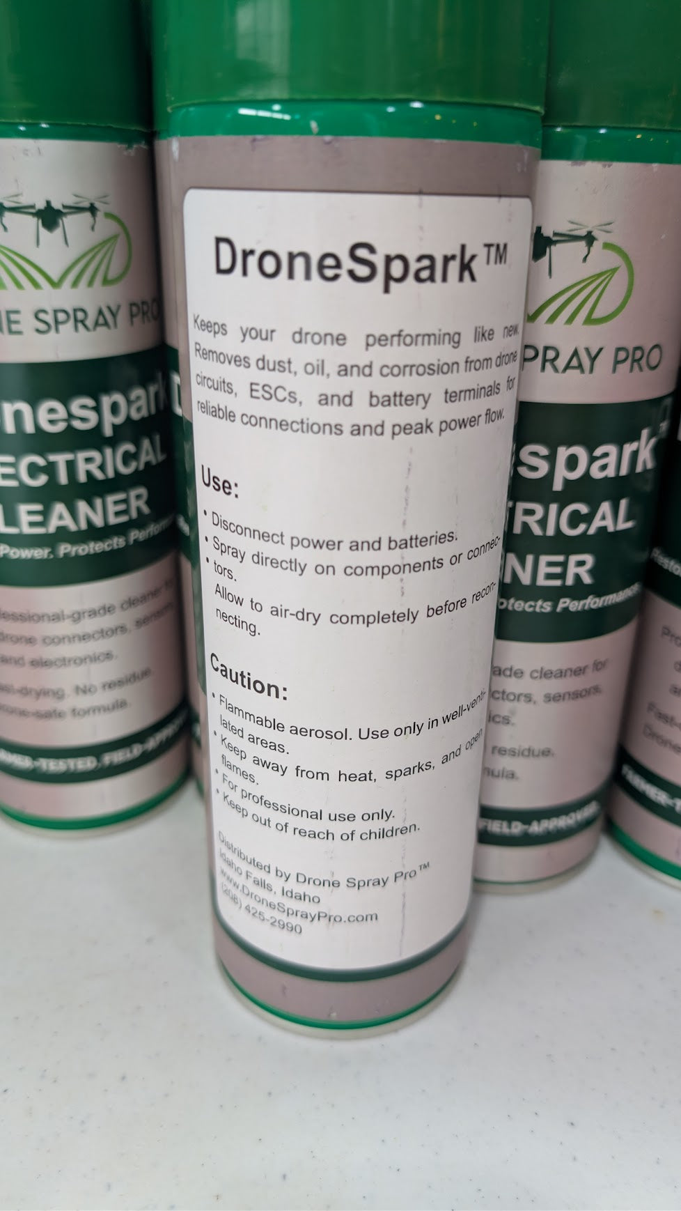 DroneSpark™ Drone Electrical Contact Cleaner – Aerosol Electronics Cleaner for UAVs