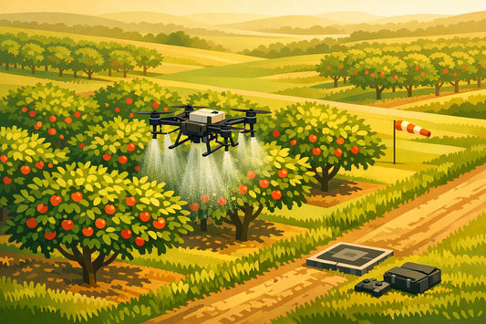 Orchard Drone Spraying: Canopy Penetration, Fruit Safety, and Setup Guide