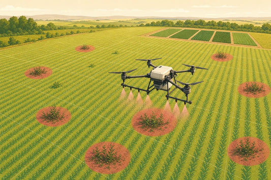 Selective Weed Targeting with Drone Sprayers