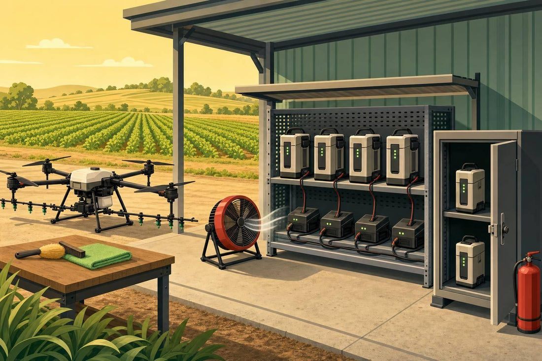 How to prevent spray drone battery fires