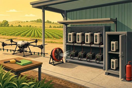 How to prevent spray drone battery fires