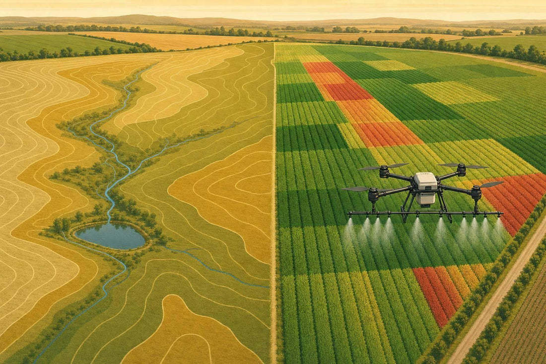 Topographic Mapping vs Field Imaging for Crop Planning