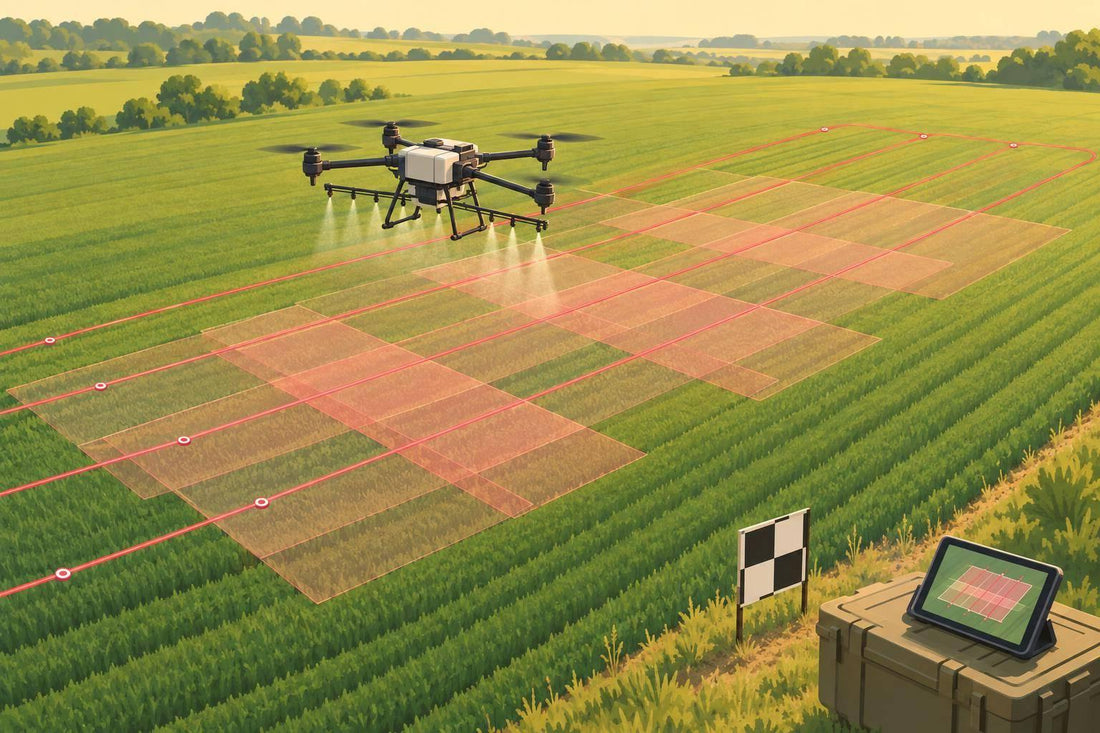 Best Overlap for High-Resolution Field Surveys