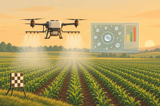 Image Analysis Measures Drone Spray Droplet Sizes