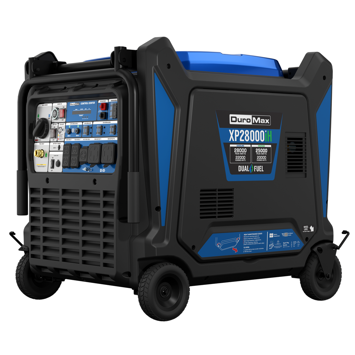 DuroMax 28,000 Watt V-Twin Dual Fuel Portable Digital Inverter Generator  - XP28000iH