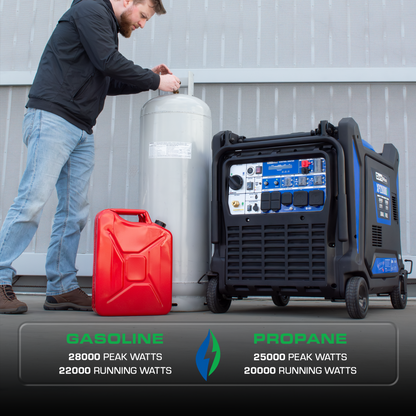 DuroMax 28,000 Watt V-Twin Dual Fuel Portable Digital Inverter Generator  - XP28000iH