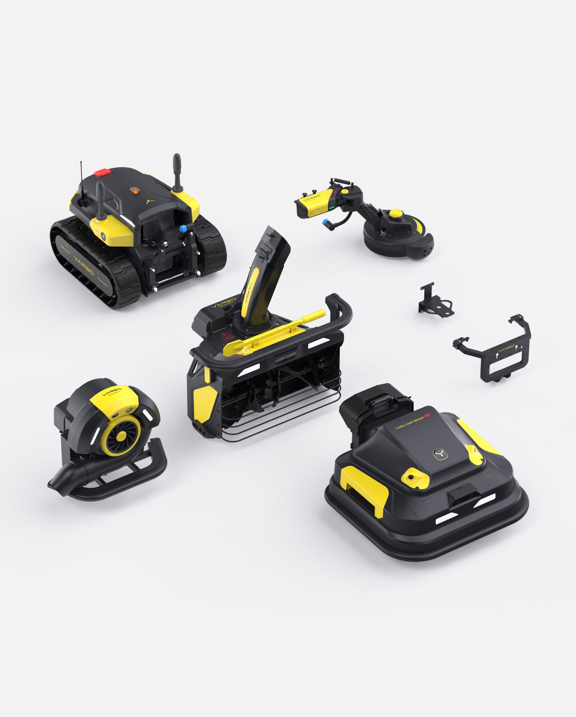 Yarbo Lawn Mower Pro + Snow Blower + Blower + Trimmer Package – Drone ...