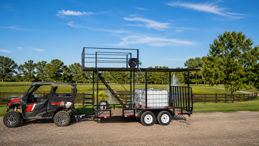 Drone Spray Pro 16ft with 20ft Flight Deck Bumper Pull Trailer