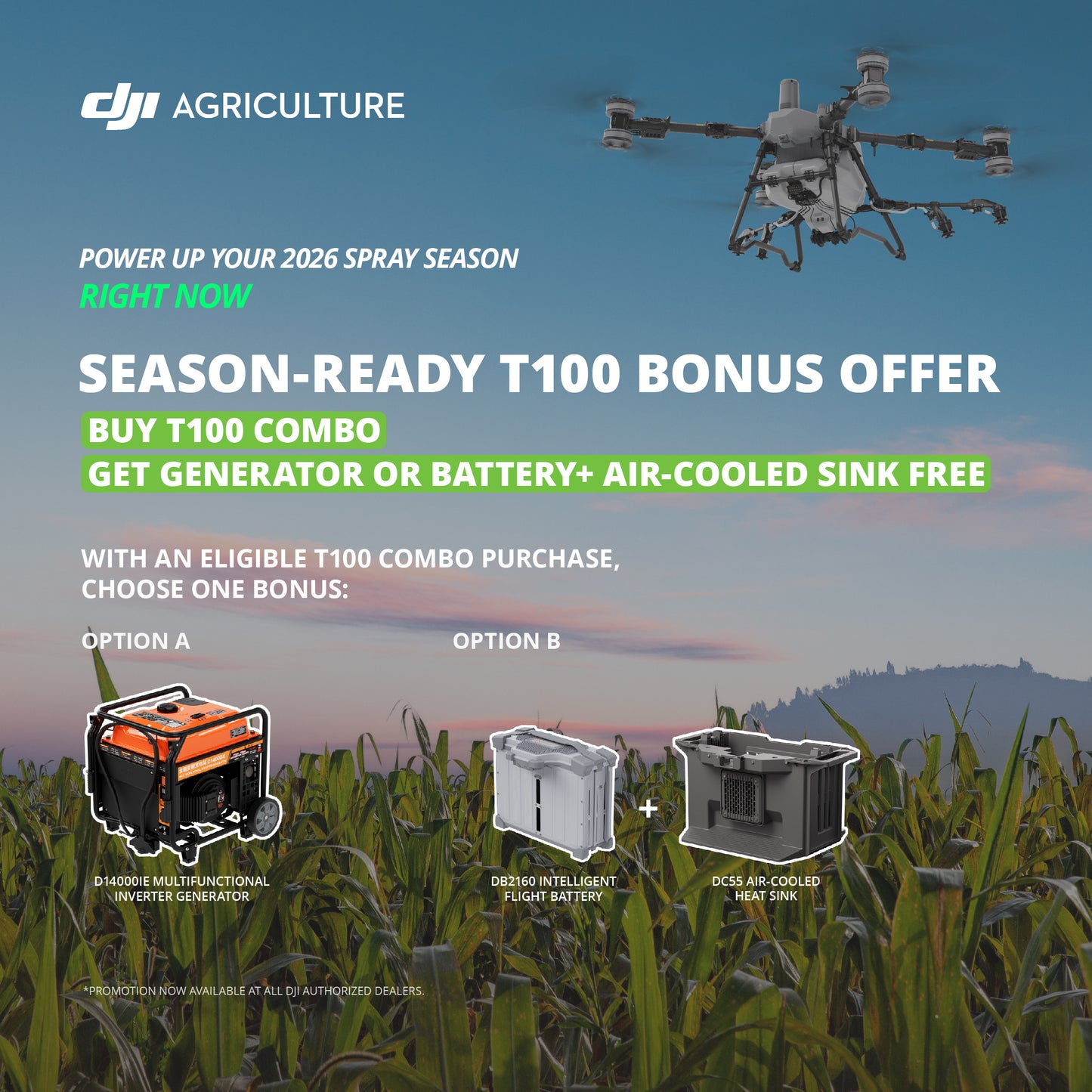DJI Agras T100 - Fly All Day Package