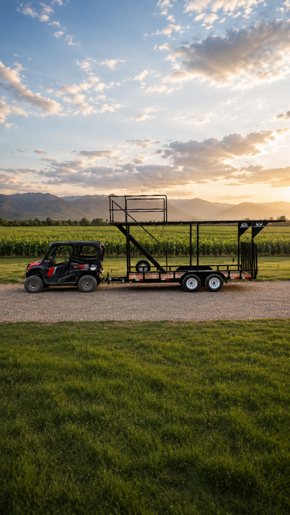 Drone Spray Pro 16ft with 22ft Flight Deck Bumper Pull Trailer