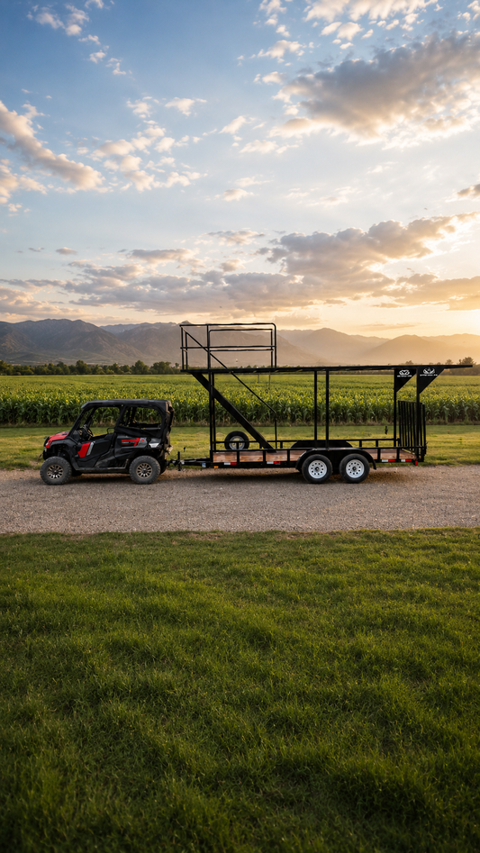 Drone Spray Pro 16ft with 22ft Flight Deck Bumper Pull Trailer